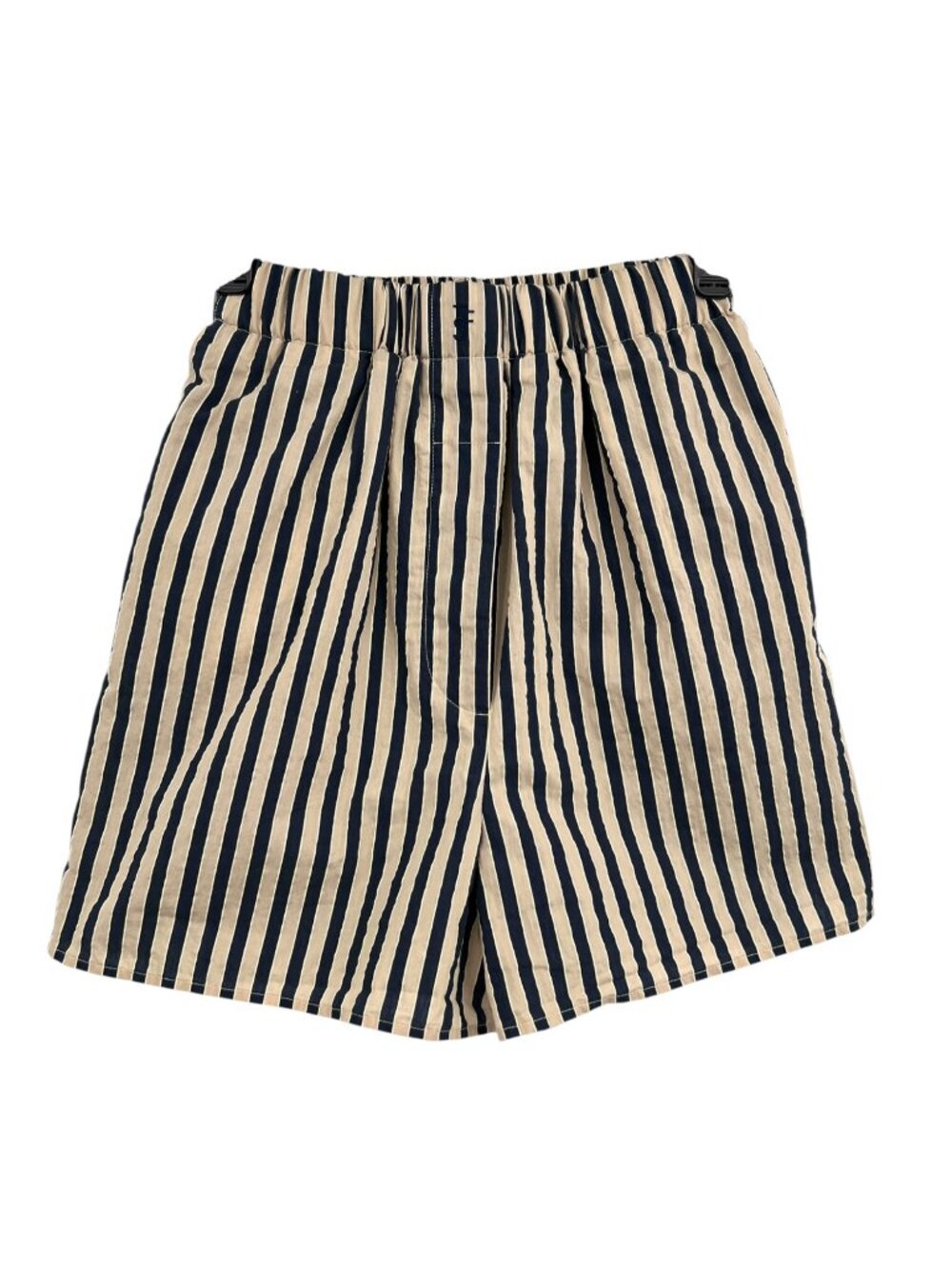 The Frankie Shop Womens Lui Striped Cotton-Blend Boxer Style Shorts Size Medium